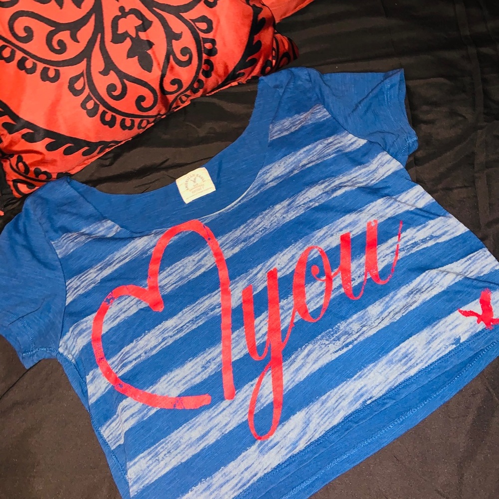 $5💙💛AMERICAN EAGLE VINTAGE CROP - Picture 4 of 6